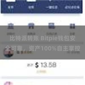 比特派转账 Bitpie钱包安全可靠，资产100%自主掌控