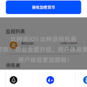 比特派iOS 比特派钱包最新版本更新：功能全面升级，用户体验更加顺畅！