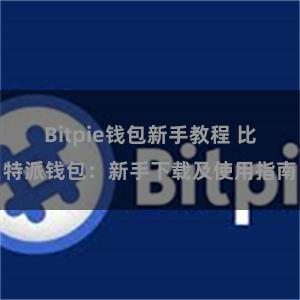 Bitpie钱包新手教程 比特派钱包：新手下载及使用指南