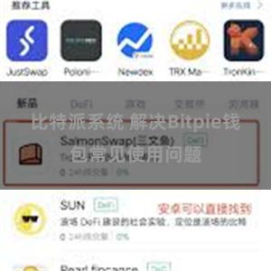 比特派系统 解决Bitpie钱包常见使用问题