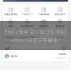 Bitpie新手 如何通过比特派(Bitpie)设置交易加速？