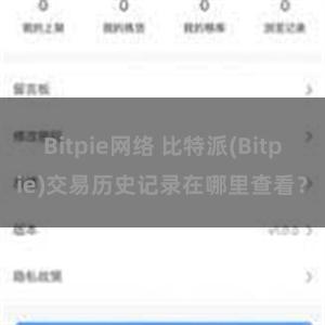 Bitpie网络 比特派(Bitpie)交易历史记录在哪里查看？