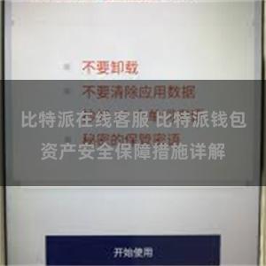 比特派在线客服 比特派钱包资产安全保障措施详解